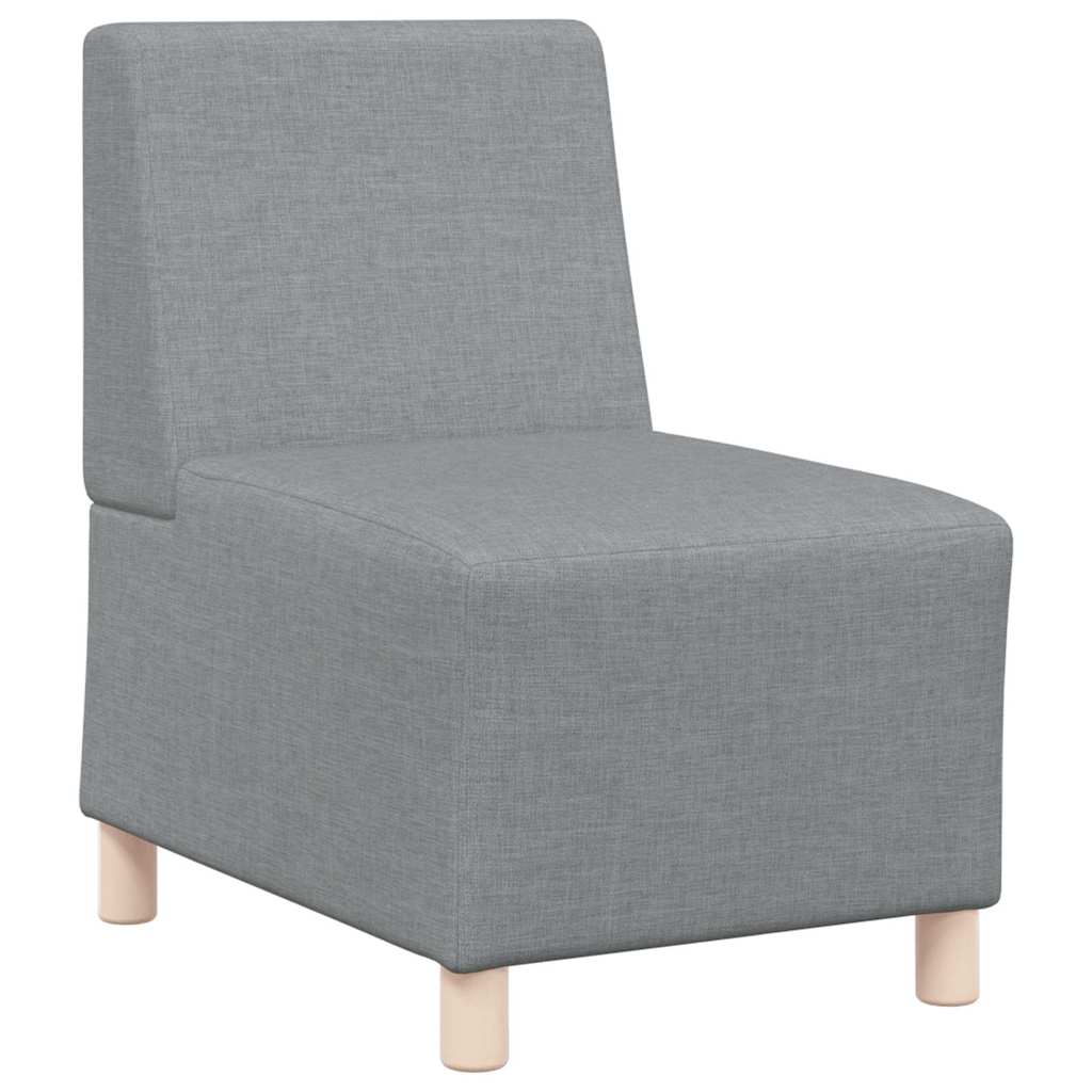 vidaXL Modulaire Sofa Eenheid Armless 2 pcs Lichtgrijs 55 x 74 x 82 cm