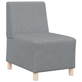 vidaXL Modulaire Sofa Eenheid Armless 2 pcs Lichtgrijs 55 x 74 x 82 cm