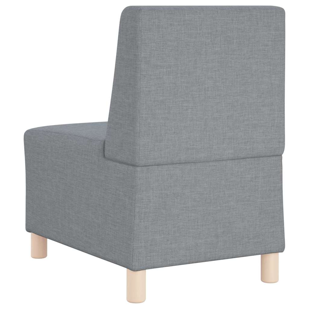 vidaXL Modulaire Sofa Eenheid Armless 2 pcs Lichtgrijs 55 x 74 x 82 cm