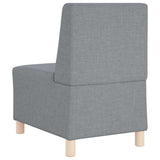 vidaXL Modulaire Sofa Eenheid Armless 2 pcs Lichtgrijs 55 x 74 x 82 cm