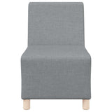 vidaXL Modulaire Sofa Eenheid Armless 2 pcs Lichtgrijs 55 x 74 x 82 cm