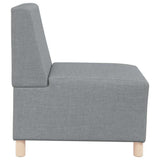 vidaXL Modulaire Sofa Eenheid Armless 2 pcs Lichtgrijs 55 x 74 x 82 cm