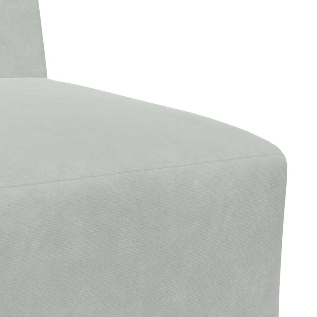 vidaXL Modulaire Sofa Eenheid Armless 2 pcs Lichtgrijs 55 x 74 x 82 cm