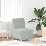 vidaXL Modulaire Sofa Eenheid Armless 2 pcs Lichtgrijs 55 x 74 x 82 cm