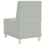 vidaXL Modulaire Sofa Eenheid Armless 2 pcs Lichtgrijs 55 x 74 x 82 cm