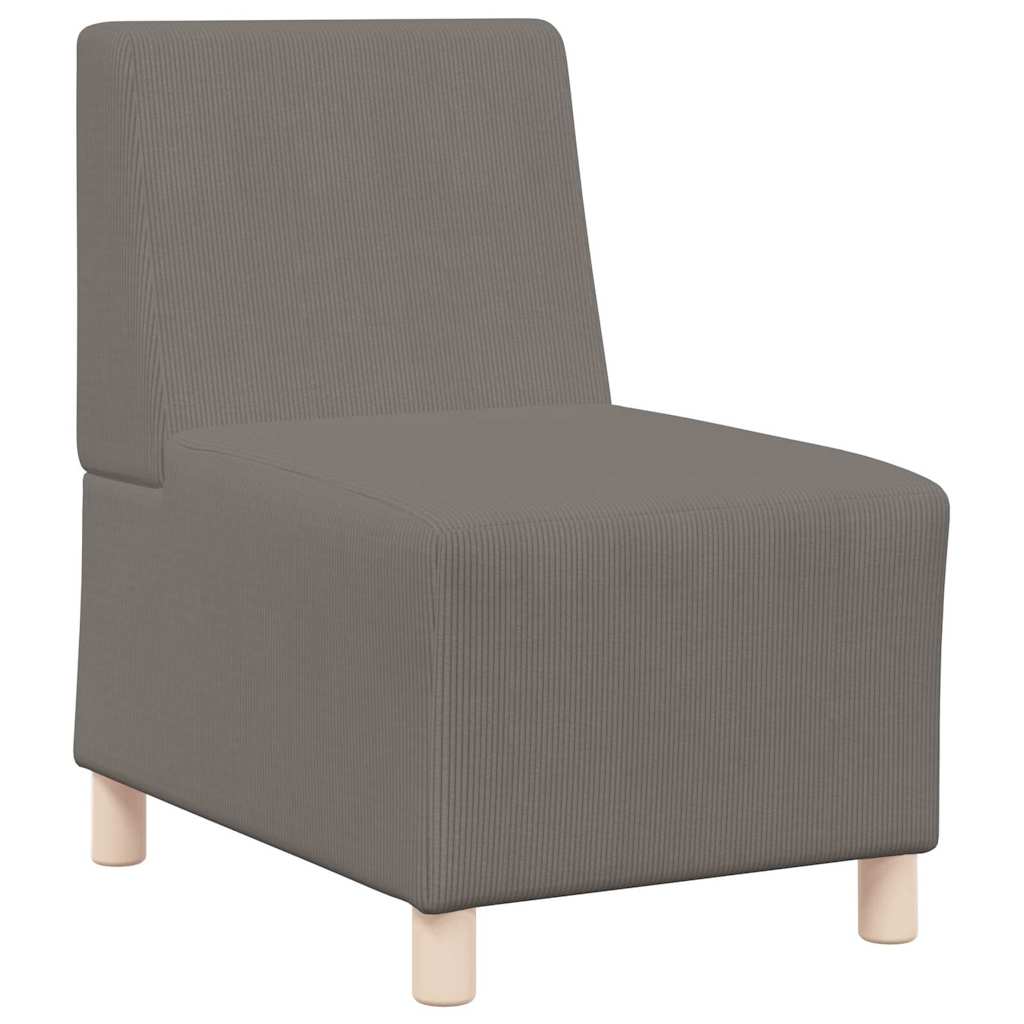vidaXL Modulaire Sofa Eenheid Armless 2 pcs Lichtgrijs 55 x 74 x 82 cm