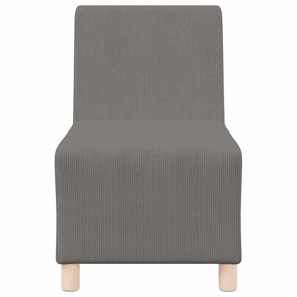 vidaXL Modulaire Sofa Eenheid Armless 2 pcs Lichtgrijs 55 x 74 x 82 cm