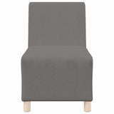 vidaXL Modulaire Sofa Eenheid Armless 2 pcs Lichtgrijs 55 x 74 x 82 cm