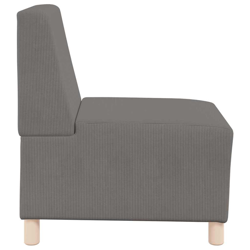 vidaXL Modulaire Sofa Eenheid Armless 2 pcs Lichtgrijs 55 x 74 x 82 cm