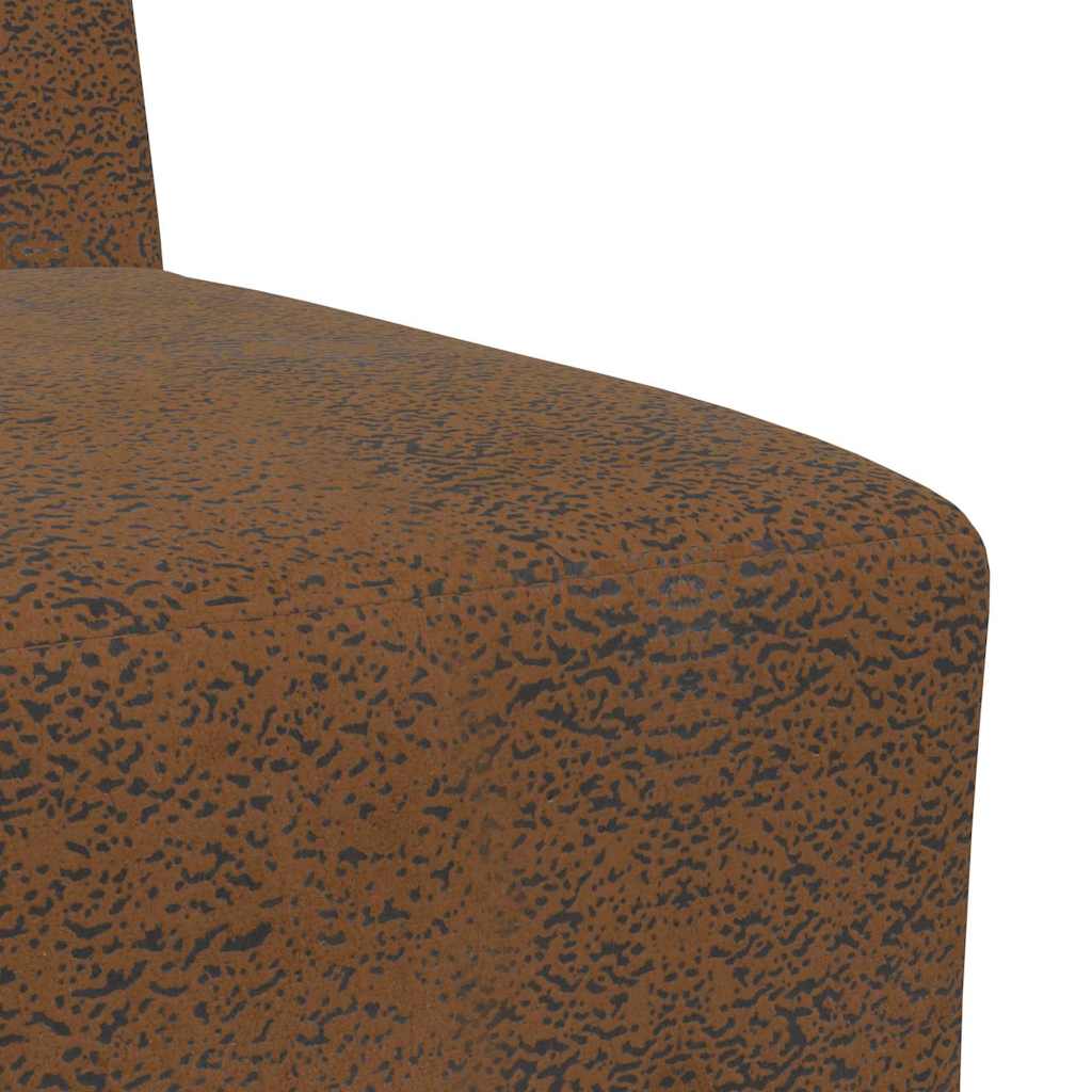 vidaXL Modulaire Sofa Eenheid Armless 2 pcs Bruin 55 x 74 x 82 cm
