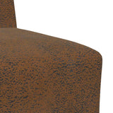 vidaXL Modulaire Sofa Eenheid Armless 2 pcs Bruin 55 x 74 x 82 cm