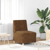 vidaXL Modulaire Sofa Eenheid Armless 2 pcs Bruin 55 x 74 x 82 cm