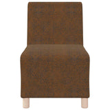 vidaXL Modulaire Sofa Eenheid Armless 2 pcs Bruin 55 x 74 x 82 cm