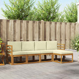 vidaXL Buiten bank set 5 pcs Naturel Massief Acacia Hout