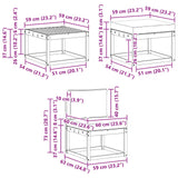 vidaXL Outdoor Sofa Set 6 pcs Natural Solid Acacia Wood