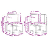 vidaXL Sofa Set 5 Pieces Natural