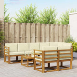 vidaXL Buiten bank set 9 pcs Naturel Massief Acacia Hout
