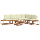 vidaXL Buiten bank set 7 Stuk Naturel Massief Acacia Hout