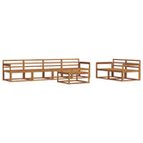 vidaXL Buiten bank set 7 pcs Naturel Massief Acacia Hout