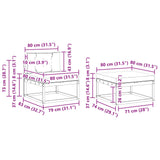 vidaXL Outdoor Sofa Set 4 pcs Natural Solid Acacia Wood