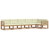 vidaXL Outdoor Lounge Set 6 pcs Natural Solid Acacia Wood
