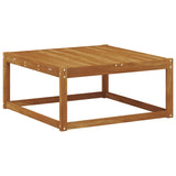 vidaXL Salon de jardin 7 pcs Bois d'acacia massif Naturel