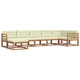 vidaXL Buiten bank set 7 pcs Naturel Massief Acacia Hout