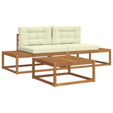 vidaXL Buiten bank set 3 Stuk Naturel Massief Acacia Hout