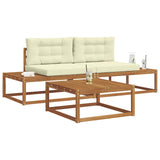 vidaXL Buiten bank set 3 Stuk Naturel Massief Acacia Hout