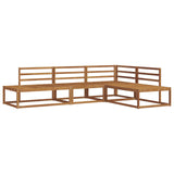vidaXL Buiten bank set 4 Stuk Naturel Massief Acacia Hout