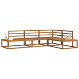 vidaXL Buiten bank set 4 Stuk Naturel Massief Acacia Hout