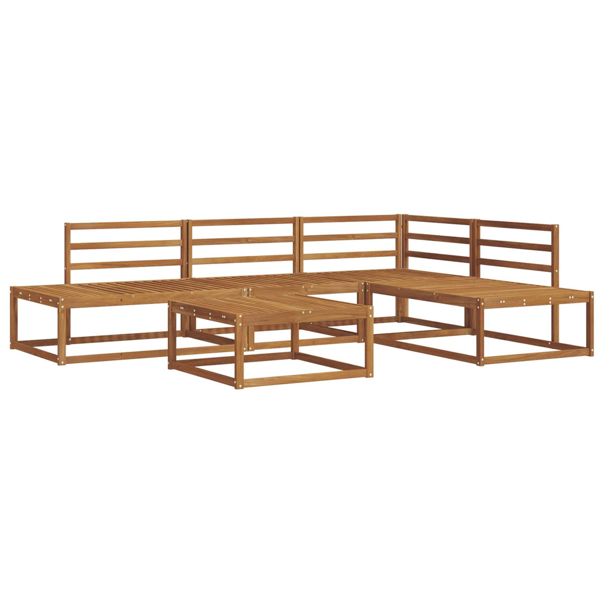 vidaXL Buiten bank set 5 Stuk Naturel Massief Acacia Hout