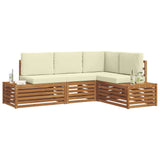 vidaXL Buiten bank set 4 Stuk Naturel Massief Acacia Hout