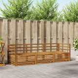 vidaXL Outdoor Sofa Set 3 pcs Natural