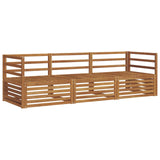 vidaXL Outdoor Sofa Set 3 pcs Natural