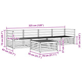vidaXL Outdoor Sofa Set 5 pcs Natural