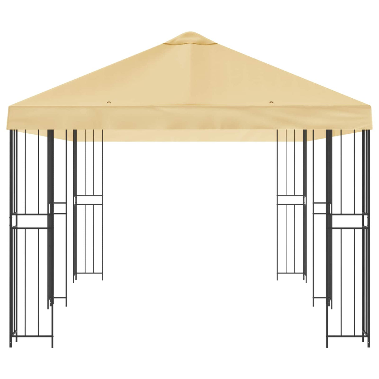 vidaXL Paviljoen met zijwanden 6 x 3 m Beige Polyester en Staal 190
