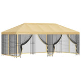 vidaXL Paviljoen met zijwanden 6 x 3 m Beige Polyester en Staal 190