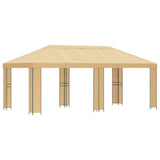 vidaXL Tuinpaviljoen 6 x 3 m Beige Polyester en Staal 190