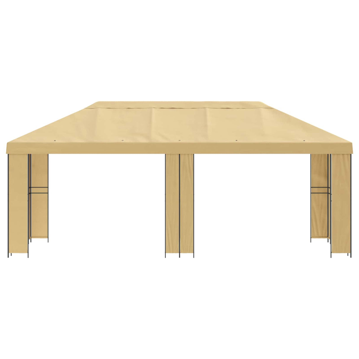 vidaXL Tuinpaviljoen 6 x 3 m Beige Polyester en Staal 190