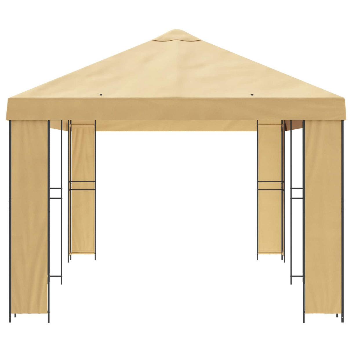 vidaXL Tuinpaviljoen 6 x 3 m Beige Polyester en Staal 190