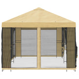 vidaXL Paviljoen met zijwanden 6 x 3 m Beige Polyester en Staal 190