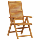 vidaXL Tuin Eettafel Set 5 pcs Bruin Massief Acacia Hout
