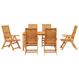 vidaXL Tuin Eettafel Set 5 pcs Bruin Massief Acacia Hout
