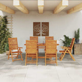 vidaXL Garden Dining Set 5 pcs Brown Solid Acacia Wood
