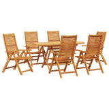 vidaXL Garden Dining Set 5 pcs Brown Solid Acacia Wood