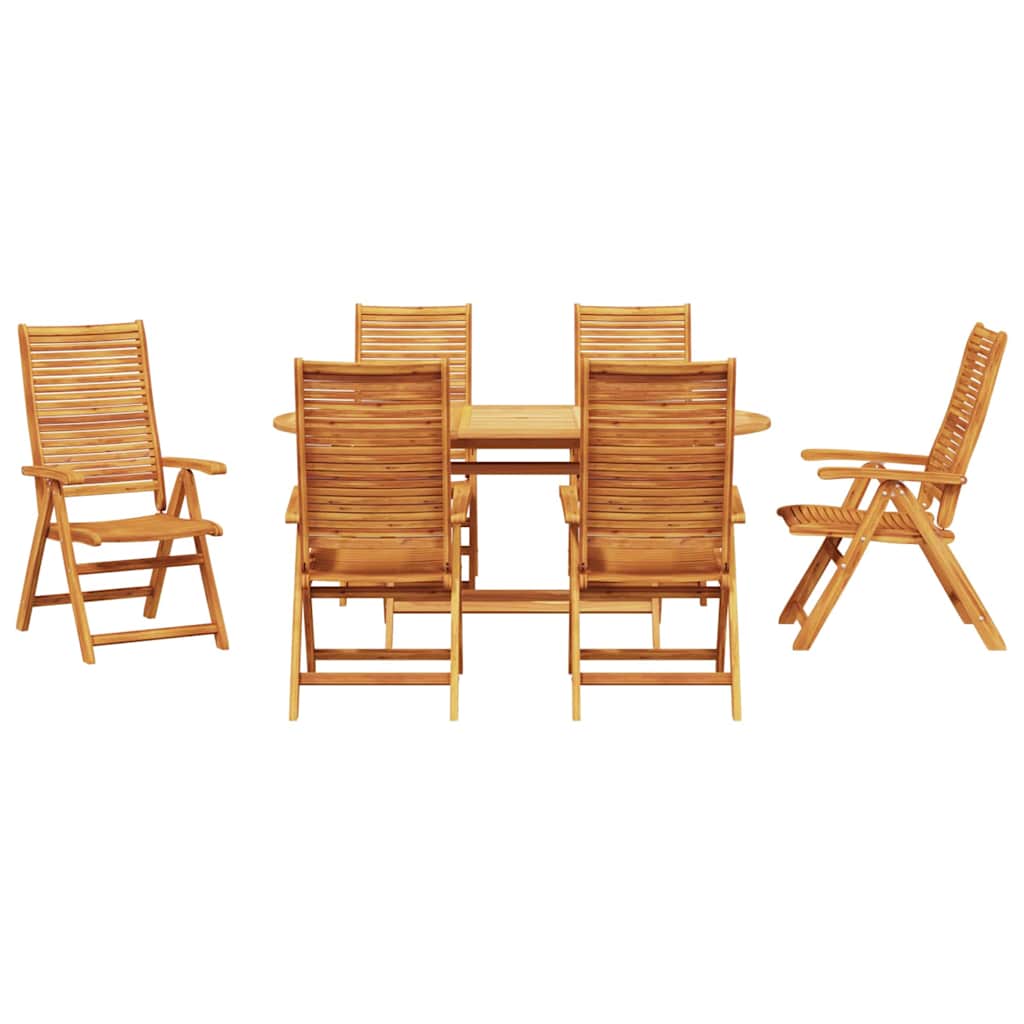 vidaXL Garden Dining Set 5 pcs Brown Solid Acacia Wood