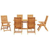 vidaXL Garden Dining Set 5 pcs Brown Solid Acacia Wood