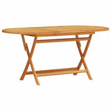 vidaXL Tuin Eettafel Set 7 pcs Bruin Massief Acacia Hout