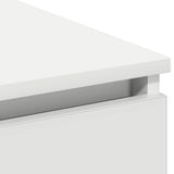 vidaXL TV Cabinet with LED White 180x38x49 cm Engineered Wood